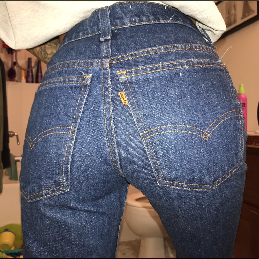 Flared orange tab Levi’s